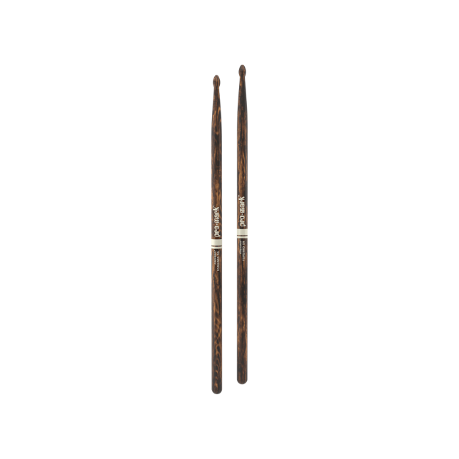 PROMARK Classic Forward 5A FireGrain Hickory Drumstick, Oval Wood Tip - TX5AW-FG