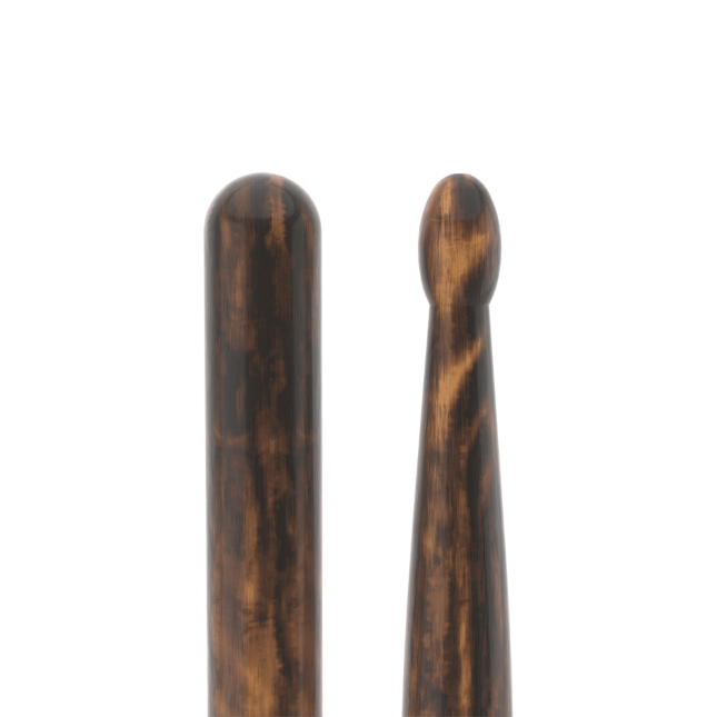 PROMARK Classic Forward 5B FireGrain Hickory Drumstick, Oval Wood Tip - TX5BW-FG