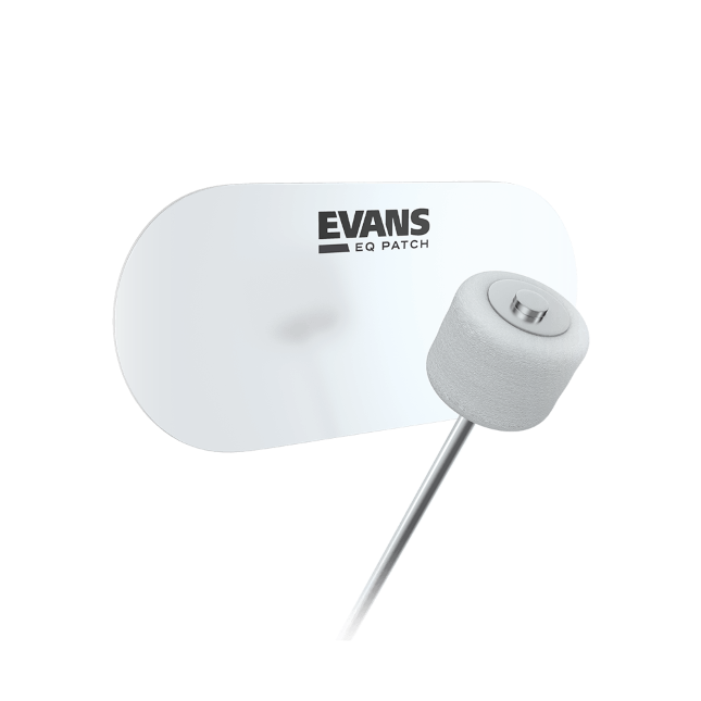Evans EQ Clear Plastic Bass Drum Double Patch - EQPC2