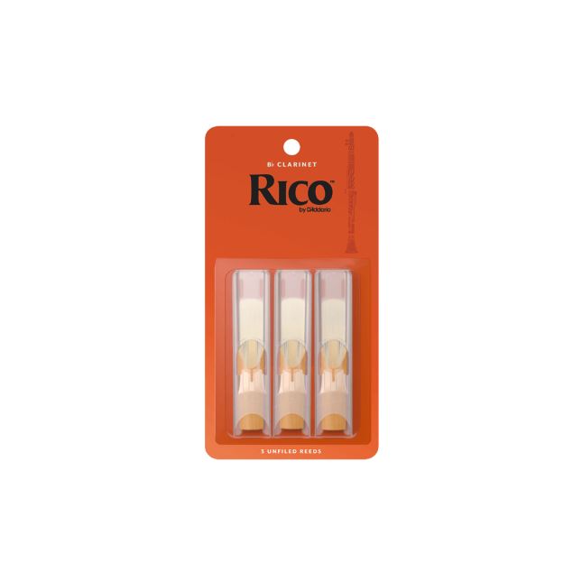 Rico by D'Addario RCA0335 Bb Clarinet Reeds, Strength 3.5, 3-pack