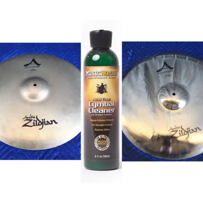 Music Nomad Cymbal Cleaner – Acid Free Cleaner, Polisher, Protectant for Brilliant Finishes - MN111