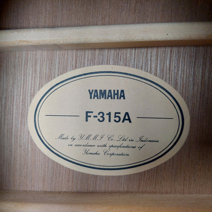 2013 Yamaha F-315A Acoustic Guitar - Natural