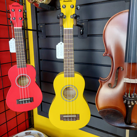 Sunlite Soprano Ukulele - Yellow - US-90MYW