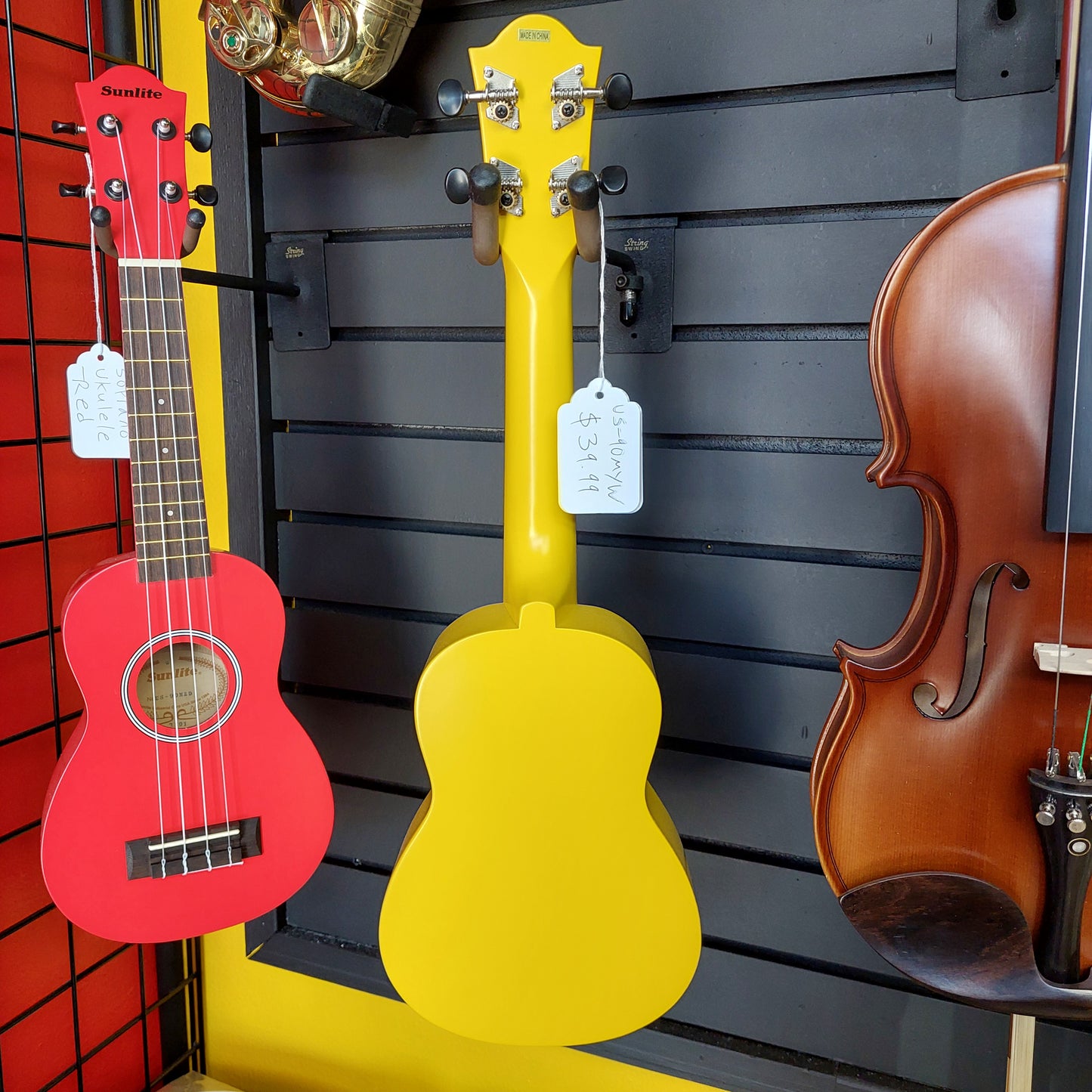 Sunlite Soprano Ukulele - Yellow - US-90MYW