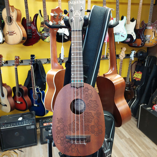 Alkemi UKE-SP-BEE Soprano Ukulele - Bee - Satin Finish