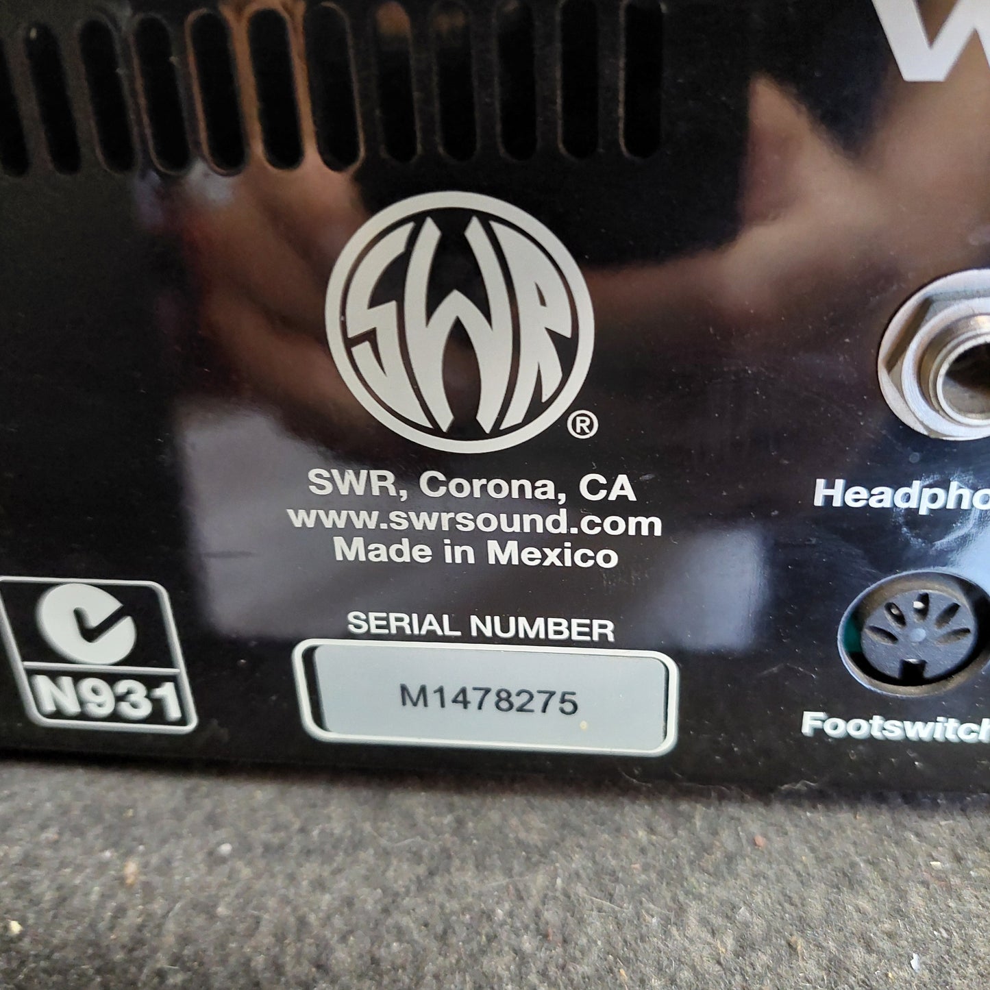 2000's SWR WorkingPro 15 200watt Bass Amplifier SN# M1478275