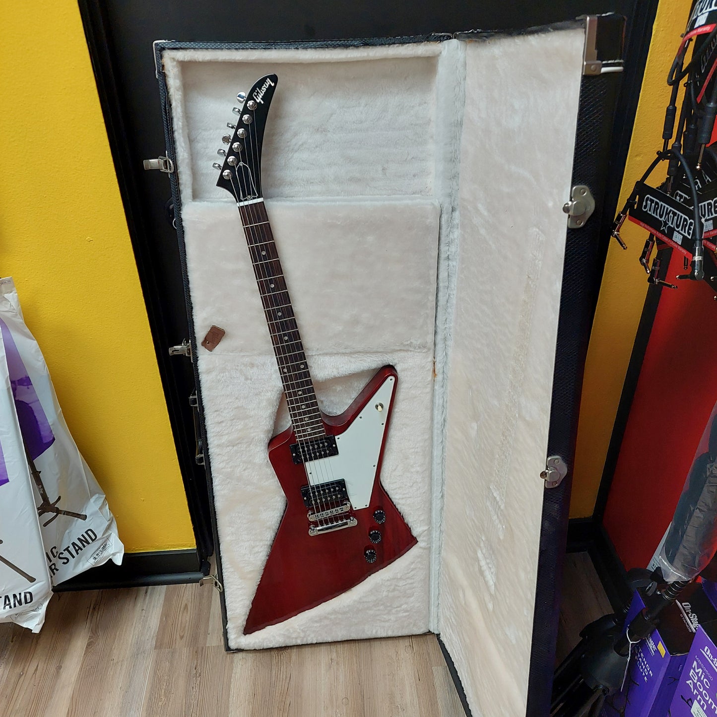 2011 Gibson Explorer Red Transparent Electric Guitar w/ Gibson Hardcase - SN# 102510359