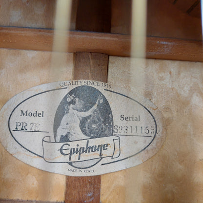 1993 Epiphone PR-7E Acoustic/Electric Guitar "Made In Korea"