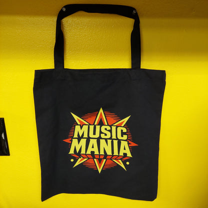 Music Mania Tote Bag - Black