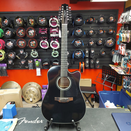 2019 TAKAMINE GD-3OCE-12 12-String Acoustic/Electric Guitar - Black Gloss - SN# CC191008829