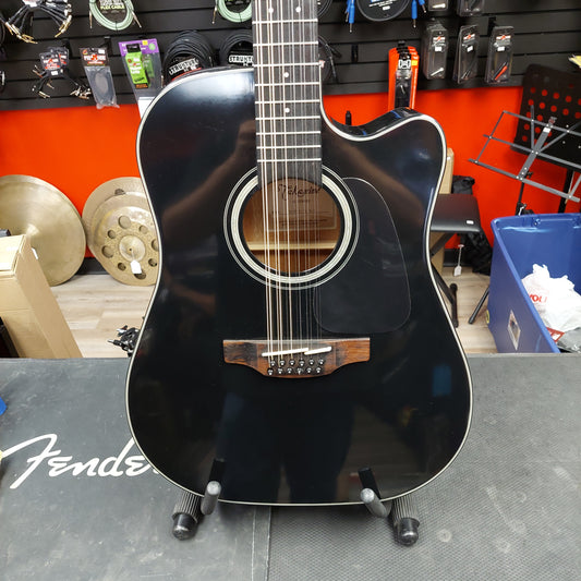 2019 TAKAMINE GD-3OCE-12 12-String Acoustic/Electric Guitar - Black Gloss - SN# CC191008829