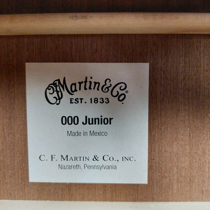 2023 Martin 000 Jr-10 Acoustic Guitar w/ Martin Gig Bag, Upgraded Bone Nut, & Saddle SN# 2774081 "Made In Mexico"