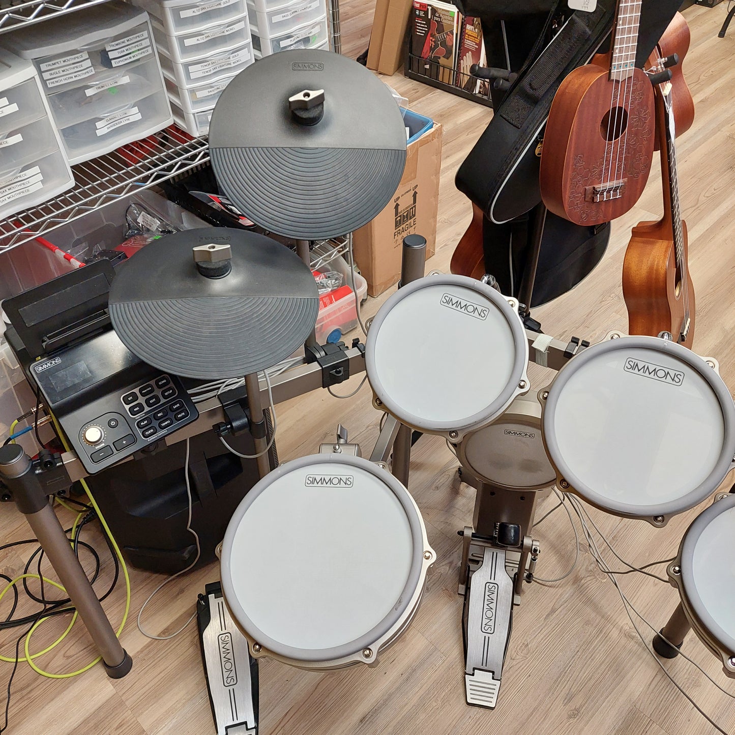 Simmons Titan 70 E Drum Kit w/ Simmons DA212 Active Monitor (USED) SN# 06287243200077 / SN# DA211224091009896