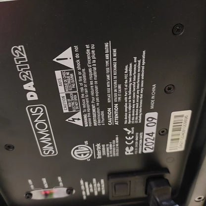 Simmons Titan 70 E Drum Kit w/ Simmons DA212 Active Monitor (USED) SN# 06287243200077 / SN# DA211224091009896