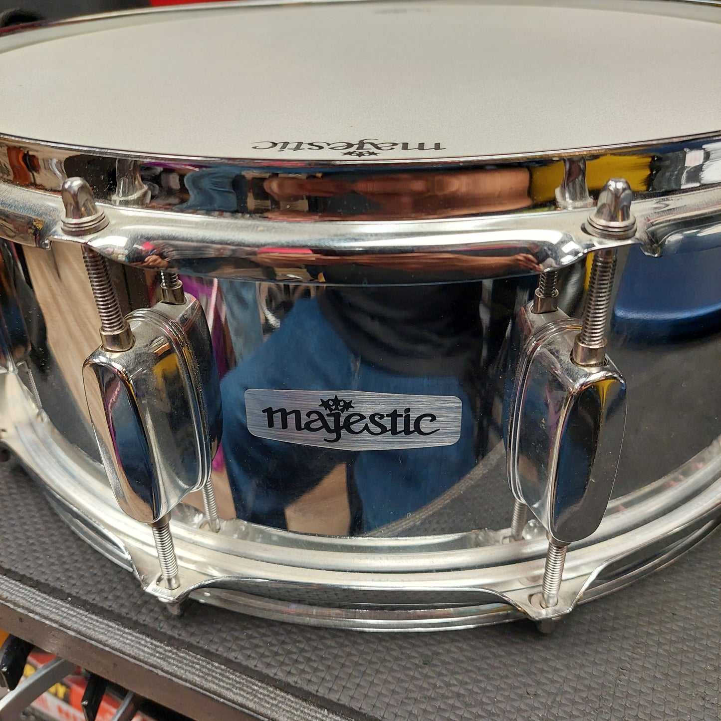 Majestic Chrome Snare Drum w/ Gig Bag (USED)
