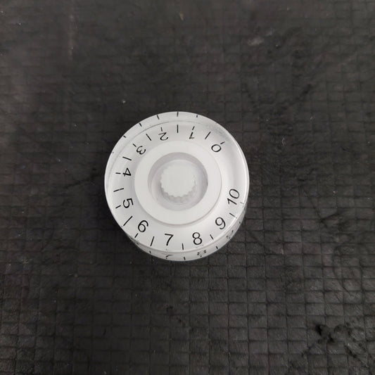 Electric Guitar Volume/Tone Control Knob - Plastic - White