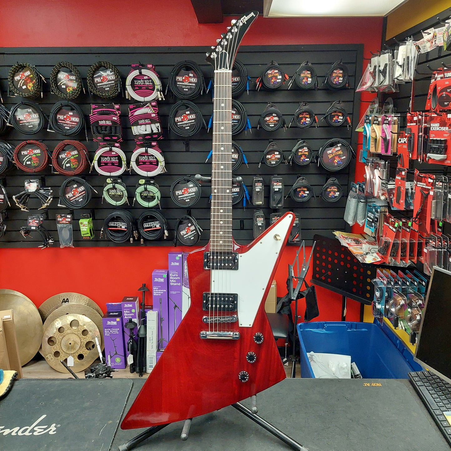 2011 Gibson Explorer Red Transparent Electric Guitar w/ Gibson Hardcase - SN# 102510359