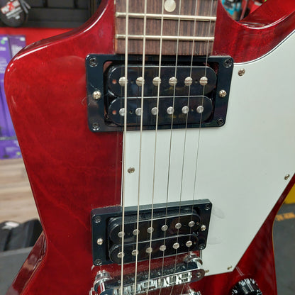 2011 Gibson Explorer Red Transparent Electric Guitar w/ Gibson Hardcase - SN# 102510359