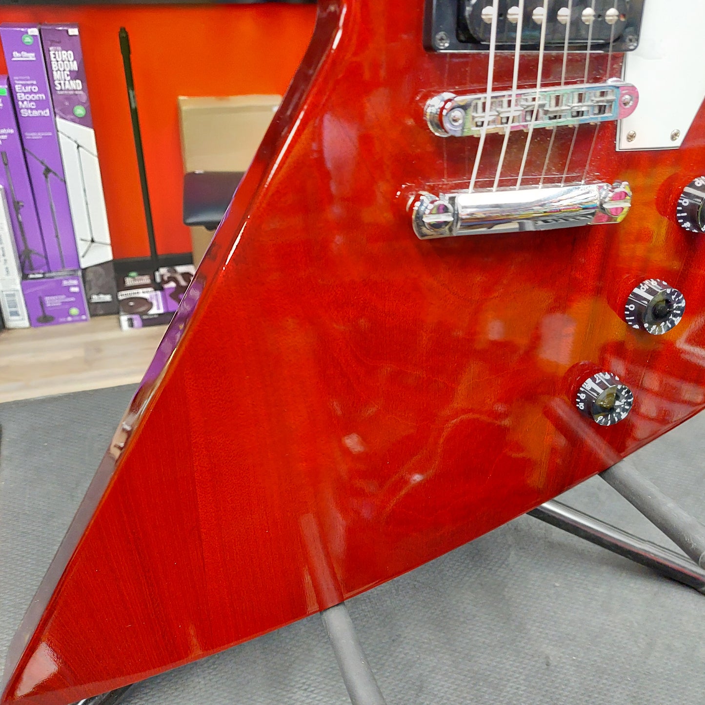 2011 Gibson Explorer Red Transparent Electric Guitar w/ Gibson Hardcase - SN# 102510359