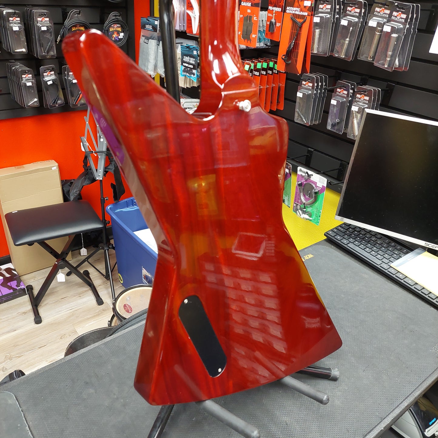 2011 Gibson Explorer Red Transparent Electric Guitar w/ Gibson Hardcase - SN# 102510359