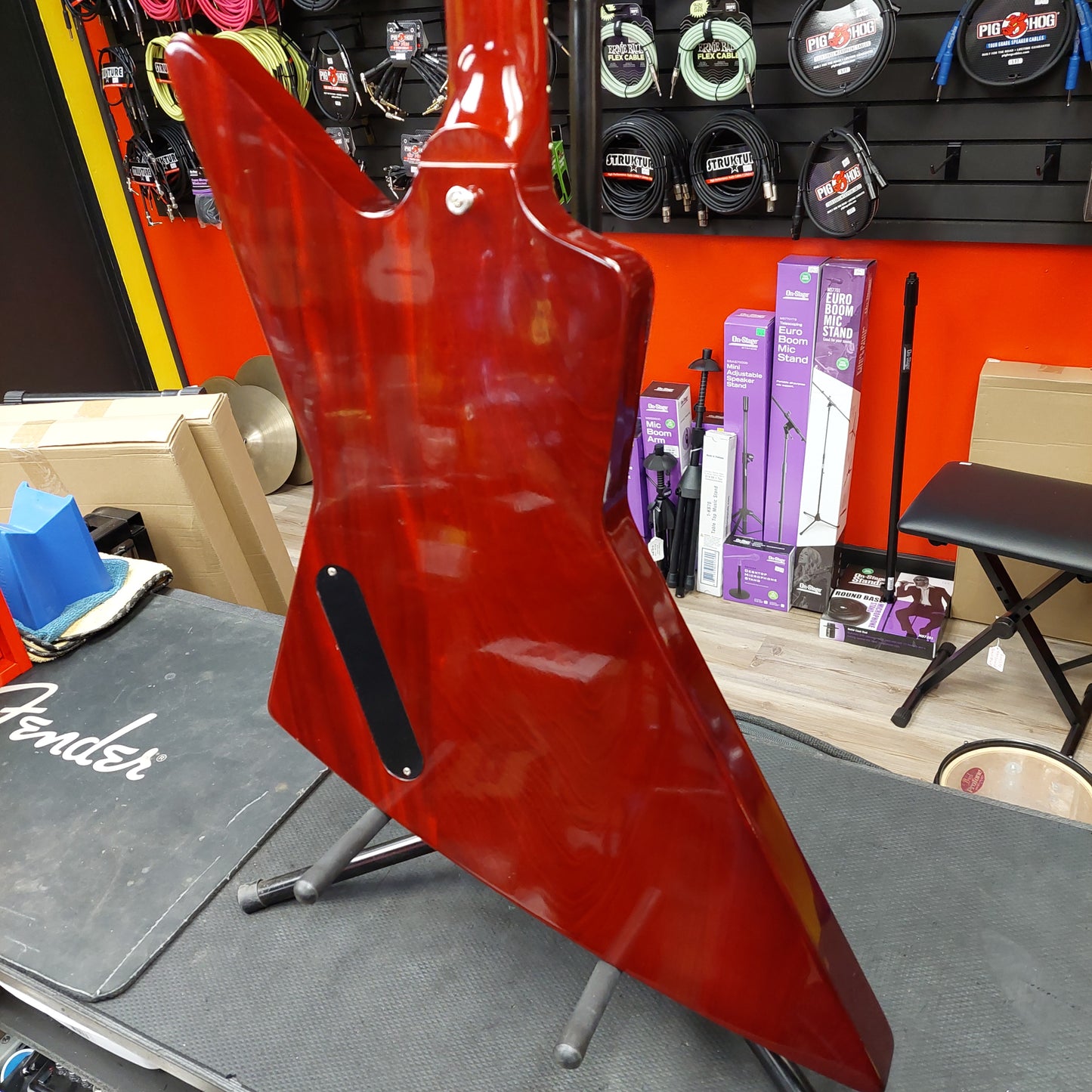 2011 Gibson Explorer Red Transparent Electric Guitar w/ Gibson Hardcase - SN# 102510359