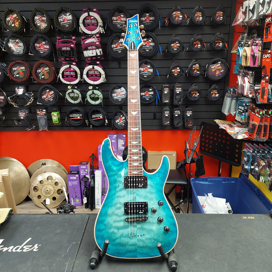 2012 Schecter Omen Extreme-6 Trans Blue Ocean - SN # W122041243