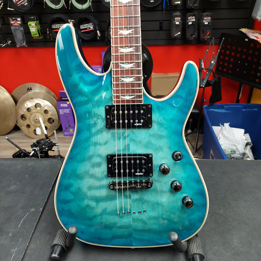 2012 Schecter Omen Extreme-6 Trans Blue Ocean - SN # W122041243