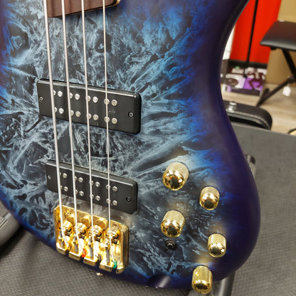 2024 IBANEZ SR300EDX 4-String Electric Bass Guitar - Cosmic Blue Frozen Matte - SN# 240115877