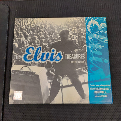 Elvis Treasures by Robert Gordon w/ Audio CD - Hardcover Book (USED)