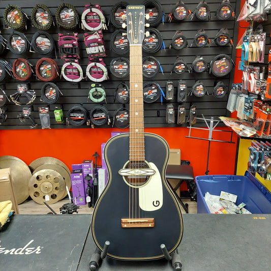 2021 Gretsch G9520E-BLK Gin Rickey Parlor Acoustic/Electric Guitar - SN# IWA2181290
