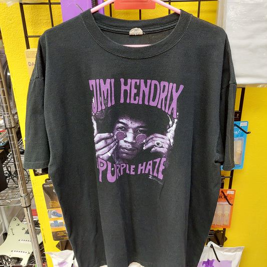 Vintage Jimi Hendrix Purple Haze Tee Shirt - Black - 2XL - Anvil (USED)