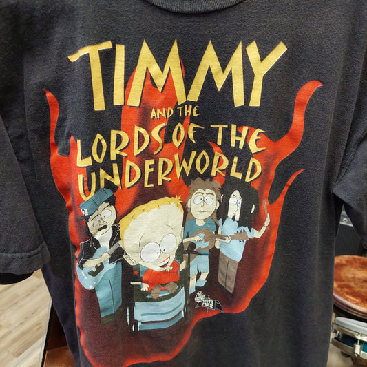 Vintage South Park Timmy & the Lords of the Underground Tee Shirt - Black- No Tag - XL (USED)