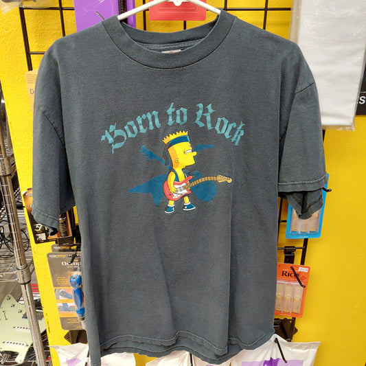 Vintage Bart Simpson Tee Shirt - Gray - L - Delta Pro Weight (USED)