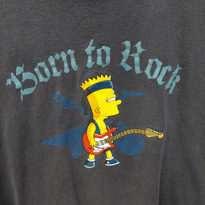 Vintage Bart Simpson Tee Shirt - Gray - L - Delta Pro Weight (USED)