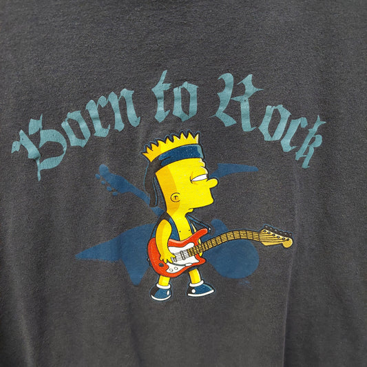 Vintage Bart Simpson Tee Shirt - Gray - L - Delta Pro Weight (USED)