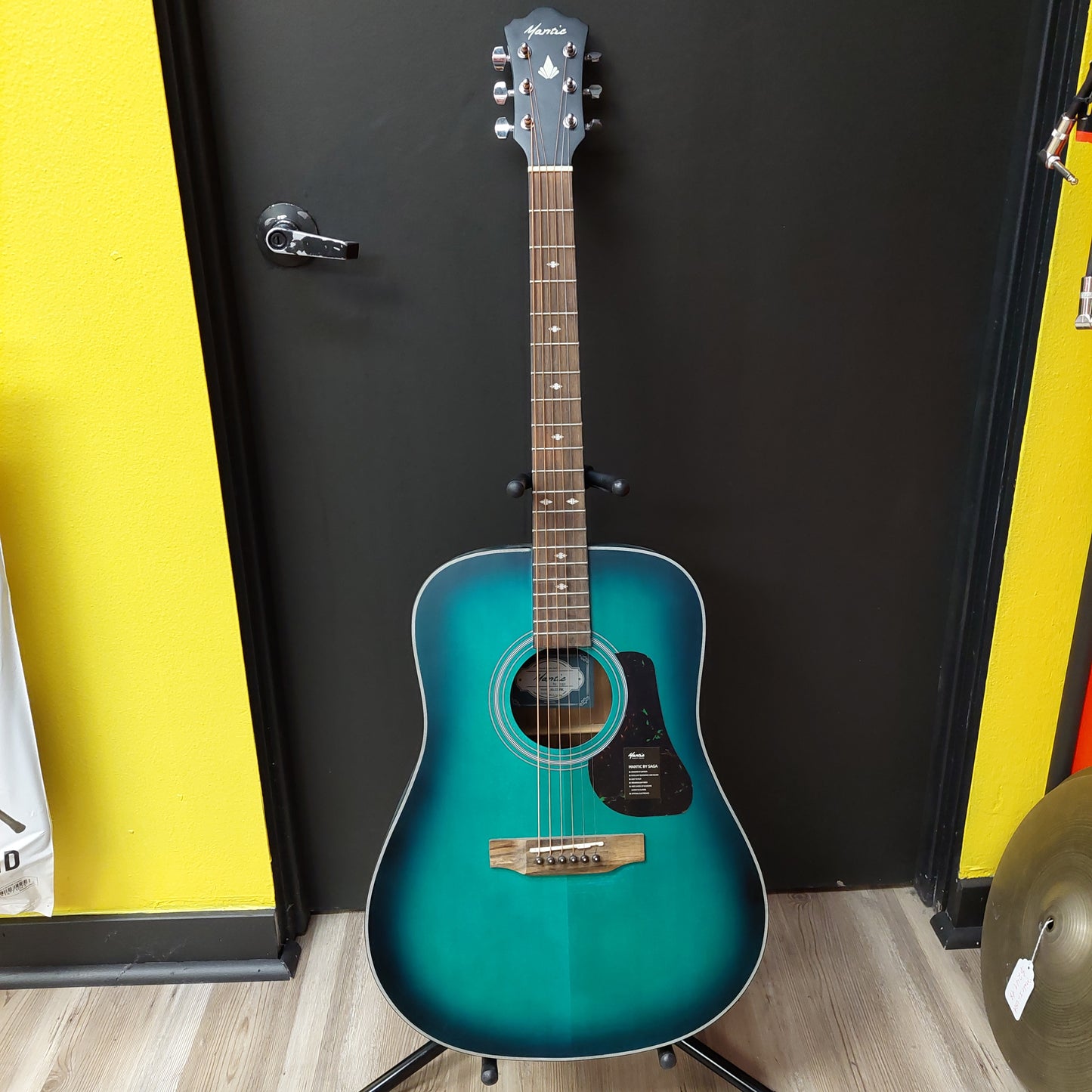 Mantic AG-370GR Grand Auditorium Acoustic Guitar - Green w/ Gig Bag