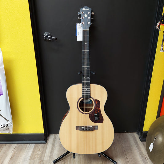Mantic OM-1 Grand Auditorium Acoustic Guitar - Natural w/ Gig Bag