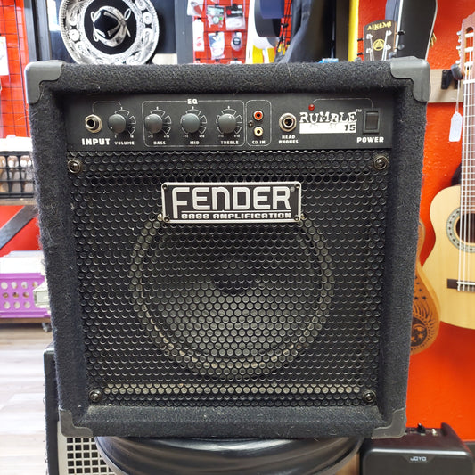 2000's Fender Rumble 15 Bass Amplifier (USED) SN# IA04G43878