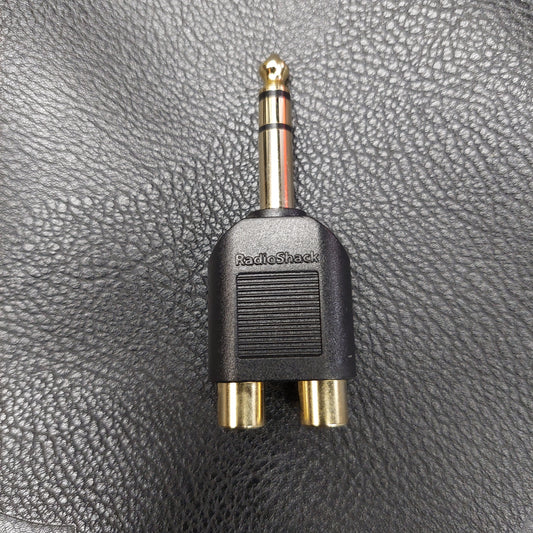 Radio Shack 1/4 Inch TRS RCA Audio Adapter (USED)