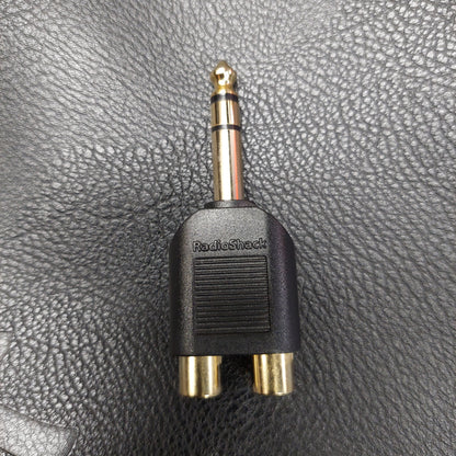 Radio Shack 1/4 Inch TRS RCA Audio Adapter (USED)