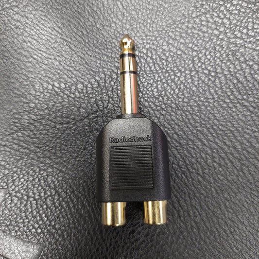 Radio Shack 1/4 Inch TRS RCA Audio Adapter (USED)