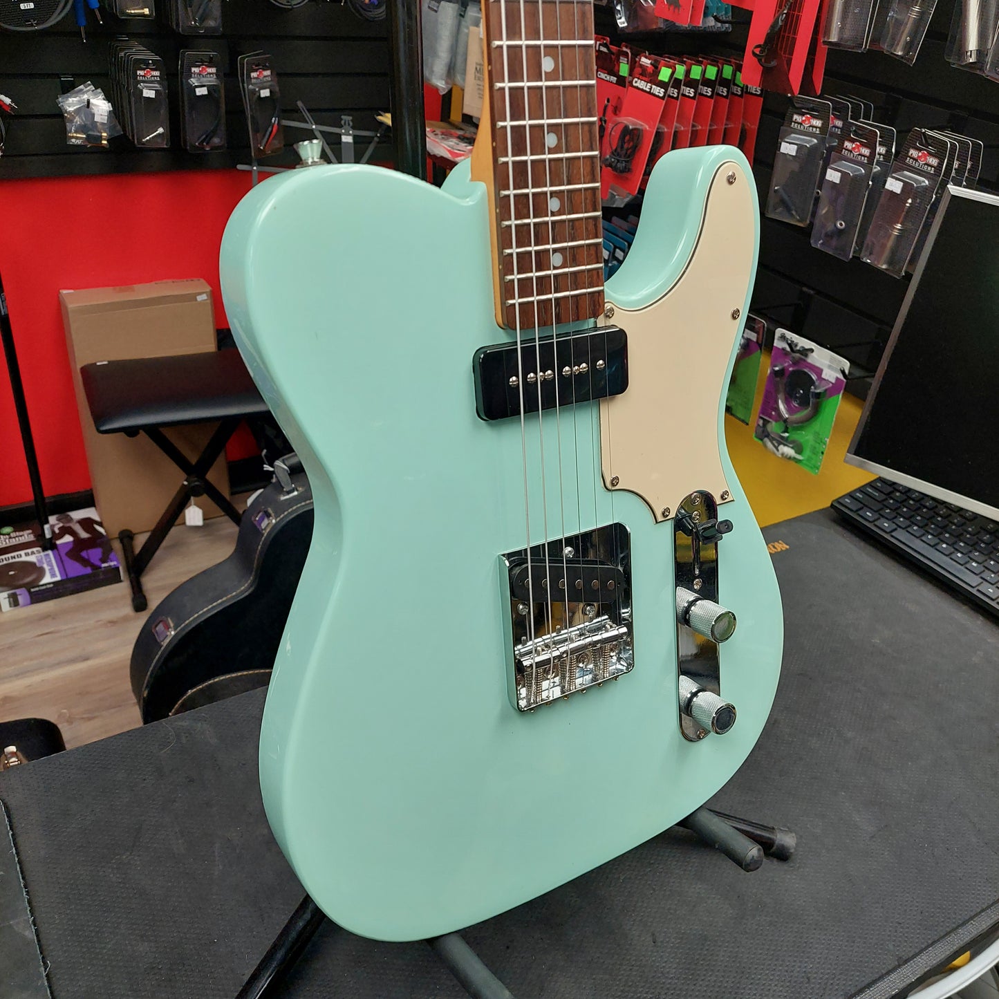 Stagg Telecaster Electric Guitar - Surf Green (USED)
