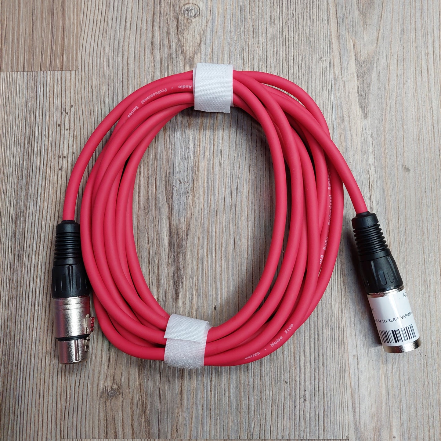 GLS Audio Microphone/Patch Cable XLR Male To XLR Female - 12 FT - Red