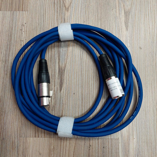 GLS Audio Microphone/Patch Cable XLR Male To XLR Female - 12 FT - Blue