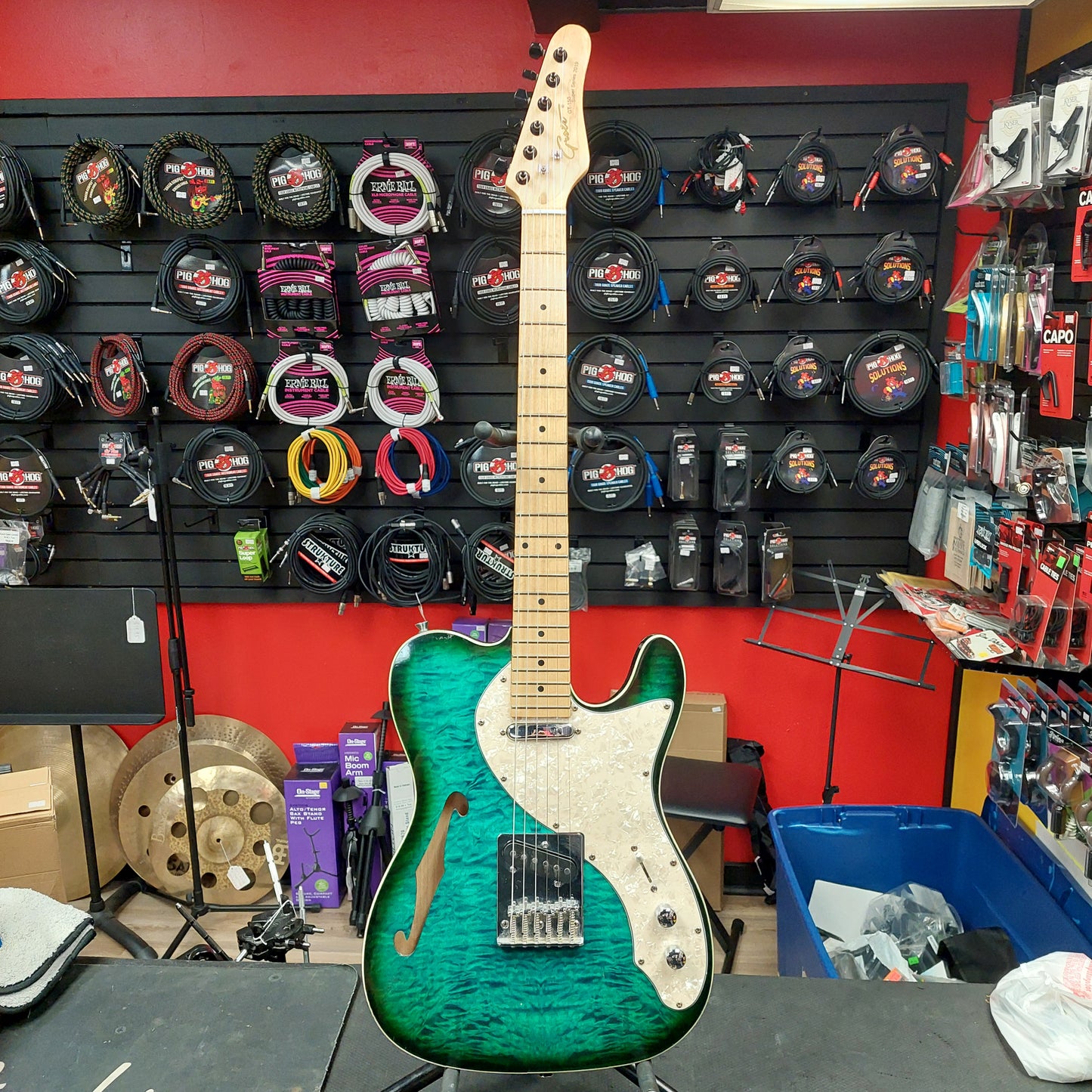 Grote GT-150 Green Telecaster Electric Guitar (USED)
