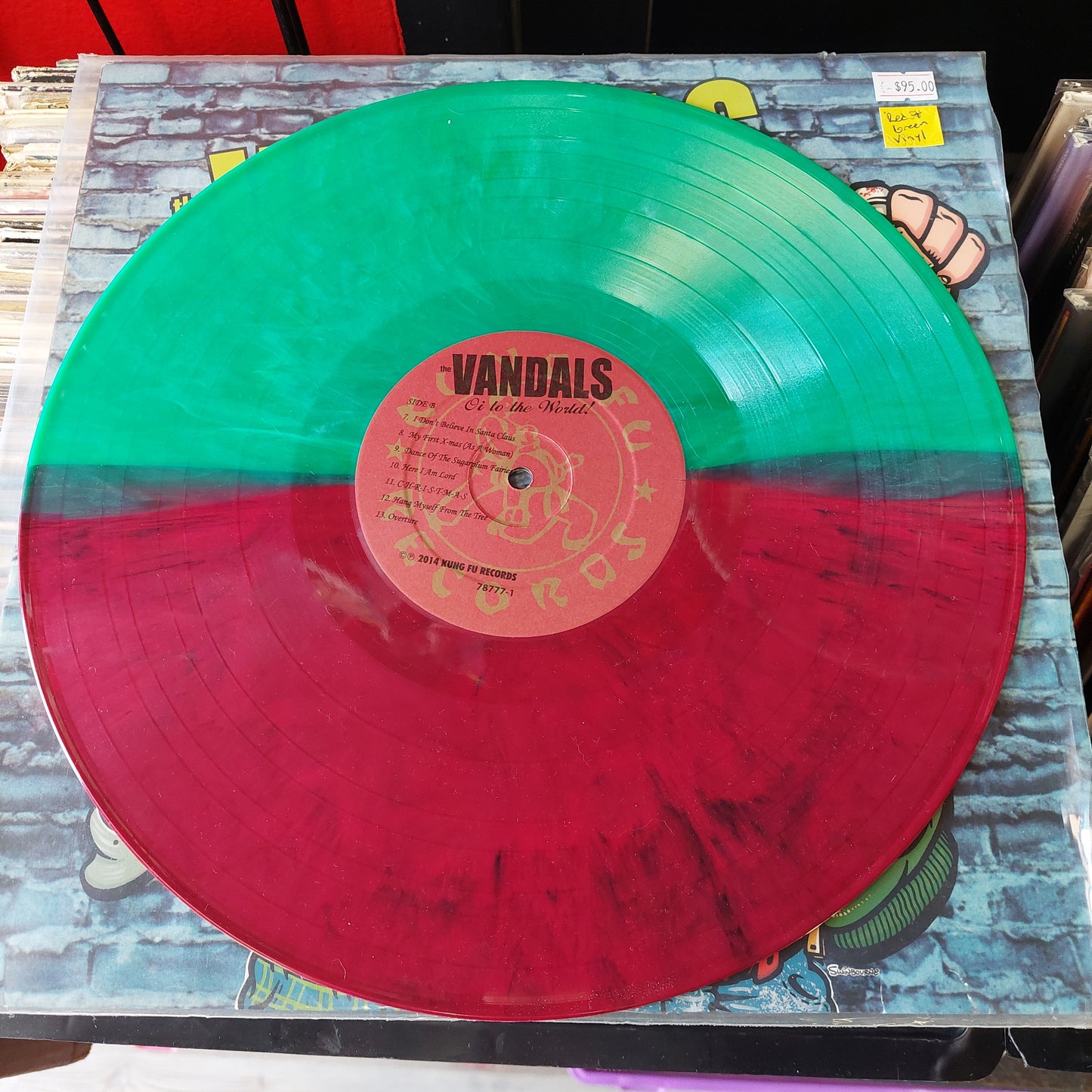 Christmas with the Vandals: Oi to the World! - The Vandals  LP (USED) "Red & Green Vinyl"