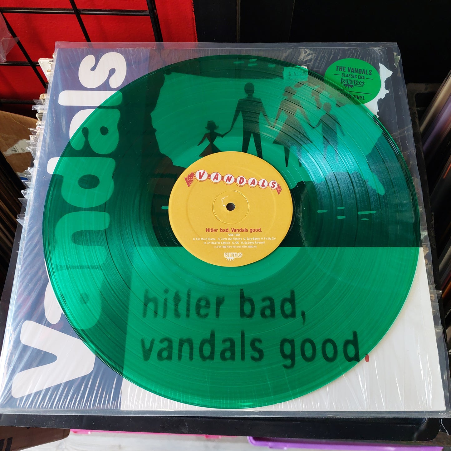 Hitler Bad, Vandals Good - The Vandals LP (USED) "Green Vinyl"