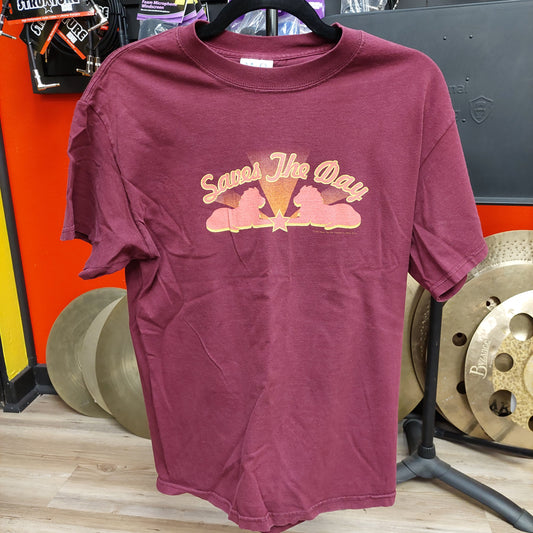 Vintage Band Saves The Day 2003 Tour Lions Tee - Burgundy - Medium (USED)