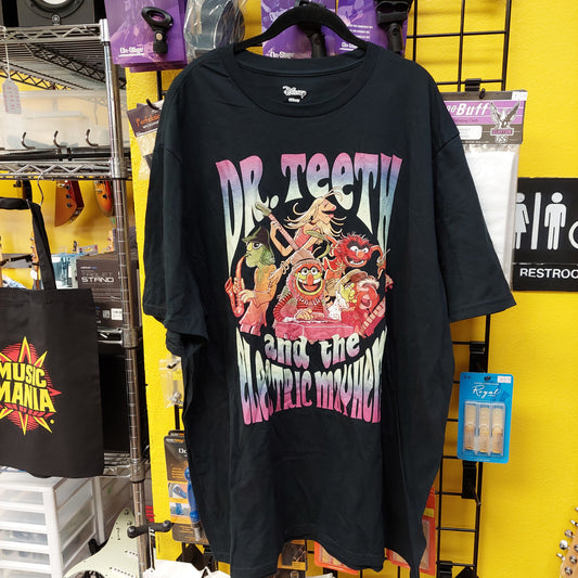 Disney The Muppets Dr. Teeth And The Electric Mayhem T-Shirt - Black - 3XLT