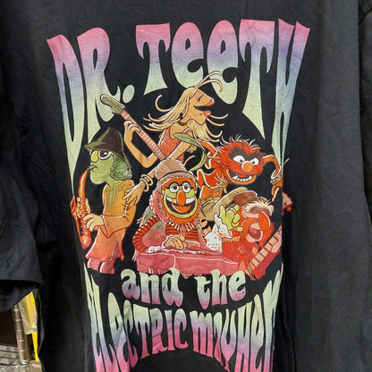 Disney The Muppets Dr. Teeth And The Electric Mayhem T-Shirt - Black - 3XLT